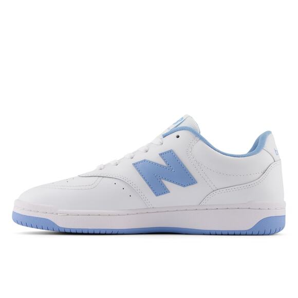 NWT New Balance Men\'s BB80 V1 Court Sneaker, White/Light Blue, 7 M main image 4